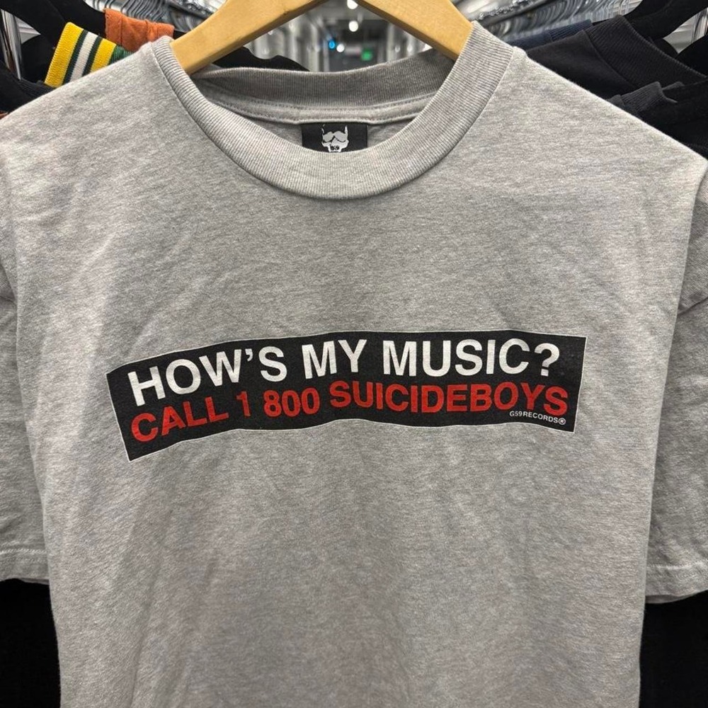 Crazy G-59 "Hows My Music" " Call -1 800 SuicideBoys Band Tee